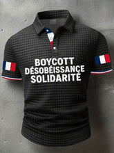 Chemise imprimée Boycott Désobaissance Solidarité Homme
